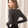 thumbnail image 3 of Women Tops Comfortable Crewneck Fight Top Print Long Sleeve Slim Shirt, 3 of 7