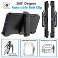 thumbnail image 6 of For Motorola Edge 2025 Case with Holster Belt Clip, Military Grade Drop Tested Full Body Protection Shockproof Heavy Duty Kickstand Cell Phone Case Defender Cover for Motorola Edge 2025 - Blue, 6 of 10