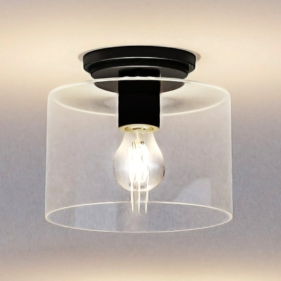 Luxury Traditional Ceiling Light, 7.375H x 8.625W, with Transitional Style, Polished Nickel, UHP4161 by Urban Ambiance