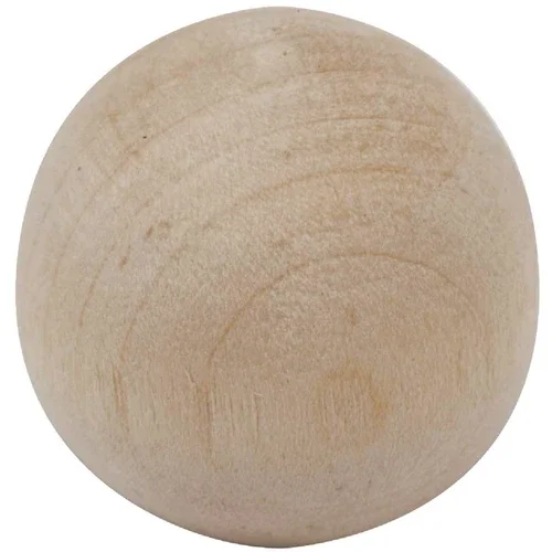 Do It Wood Hardwood Round 1-1/2 In. Cabinet Knob, (2-Pack) 11405Di-1.5 Sim