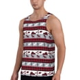 thumbnail image 2 of Fotbe Buffalo Plaid Forest Pattern Men's Quick Dry Workout Tank Top Gym Muscle Tee Fitness Bodybuilding Sleeveless T Shirt Breathable Workout Shirt-X-Large, 2 of 9