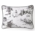 thumbnail image 1 of Colcha Linens CL-TO-PS-ST Toile Back In Black Pillow Sham, Std & Queen, 1 of 1