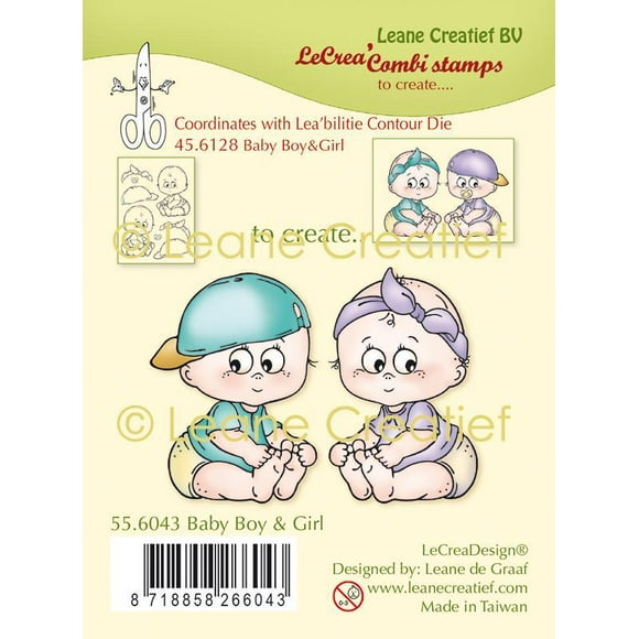 Lecreadesign Combi Clear Stamp Baby Boy & Girl