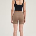 thumbnail image 3 of Sevpuikl Women's High Waist Tummy Control Yoga Biker Athletic Short Pants for Gym Workout Running Fitness Squat Solid Color(Khaki,S), 3 of 5