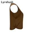 thumbnail image 6 of Lyrehush Workout Tops for Women V Neck Sleeveless Casual Crop Tank Top Yoga Gym Shirts Activewear, 6 of 9