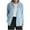 Light Blue, variant on Womens Long Sleeve Tops, Ladies' Loose Long Sleeved Linen Pocket Top For Spring And Winter Cardigan Jacket