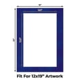 thumbnail image 2 of Royal Blue Suede Picture Frame Mat for 16x22 Frames - Fits 12x19 Photos - 50 Mats, 2 of 7