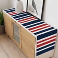 thumbnail image 4 of Navy Blue Red Striped Table Runner - 60 Inch Long, Kitchen Dining Table Runner Dresser Scarves, Modern Minimalist Ombre Lines Farmhouse Decor for Coffee Tables Wedding Party Banquet, 4 of 8