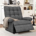 thumbnail image 3 of UHOMEPRO Modern Recliner Chair for Adults, Overstuffed Fabric Armchair with Adjustable Backrest & Footrest, Comfy Lounge Chair with Side Pocket for Living Room Bedroom Home Theater, 3 of 9