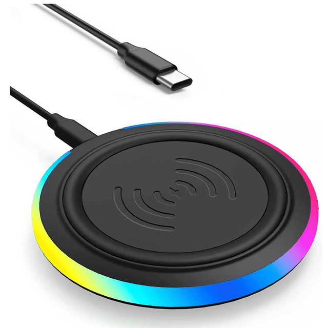 Cargador Inalámbrico 15W BLOOSOM Carga Rápida Qi Universal Negro