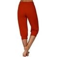 thumbnail image 4 of XFLWAM Capri Pants for Women Summer Low Rise Joggers Elastic Waisted Causal Yoga Pants Bottom Loose Fit Capris with Pockets, 4 of 6