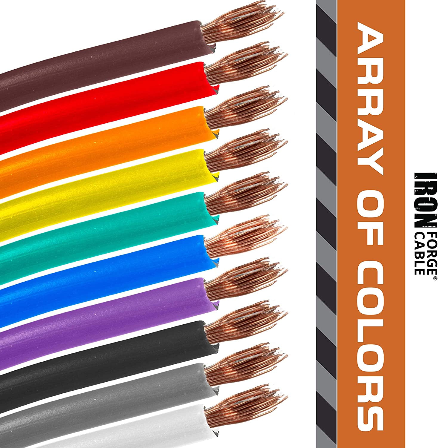 14 Gauge Primary Wire - 4 Roll Assortment Pack - 100 Ft of Copper Clad Aluminum Wire per Roll
