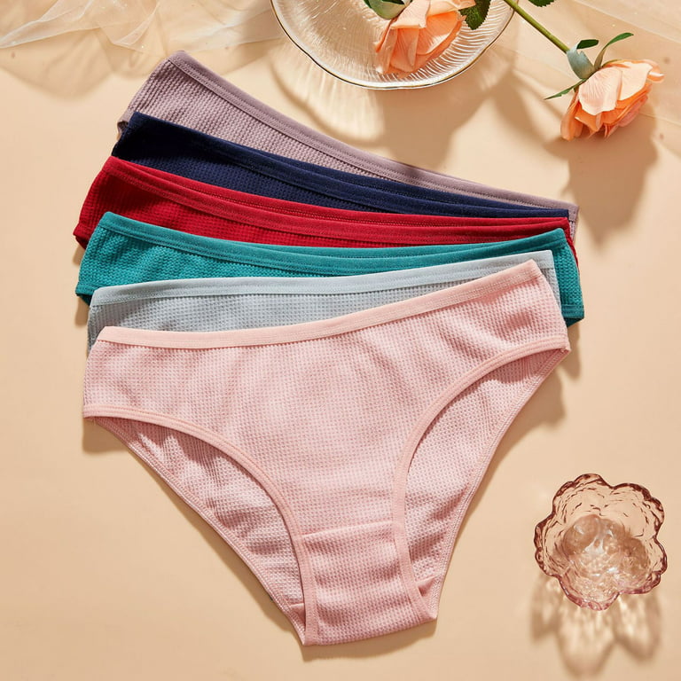 eczipvz Panties for Women Women's High Waisted Cotton Underwear Soft  Breathable Panties Stretch Briefs Regular & Plus Size Khaki,M