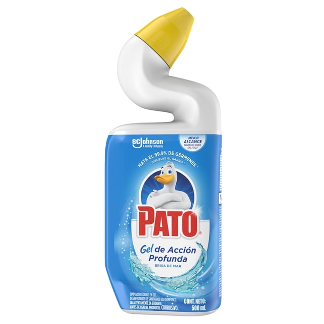 Limpiador Líquido para Sanitarios Gel de Acción Profunda Pato Brisa De Mar 500 ml