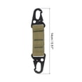 thumbnail image 2 of Clip de llave Uxcell para cinturón con hebilla para colgar, paquete de 3 en color oliva, 2 of 6