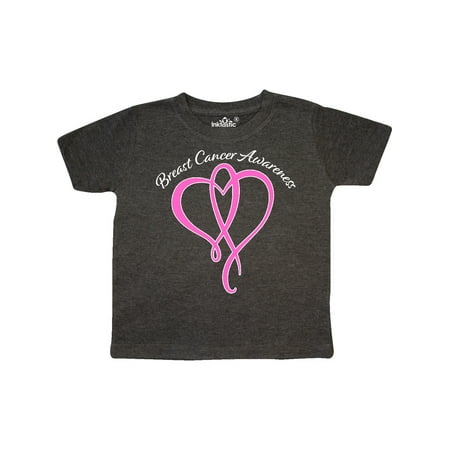 

Inktastic Breast Cancer Awareness with Pink Ribbon Heart Gift Toddler Boy or Toddler Girl T-Shirt