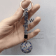 thumbnail image 3 of Llavero con forma de bola de cristal con diamantes de imitación brillantes a la moda, colgante para bolso de coche, llavero para mujer y niña, regalo, 3 of 4