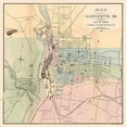 thumbnail image 2 of Clarke 20x20 White Modern Wood Framed Museum Art Print Titled - Manchester New Hampshire - Clarke 1879, 2 of 4