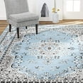 thumbnail image 2 of Home Dynamix Premium Sakarya Tapis de Bordure de Médaillon Traditionnel, Bleu, 9'2"x12'5" Rectangle, 2 of 4