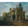 thumbnail image 3 of Robert Home 23x20 Black Modern Framed Museum Art Print Titled - View of the Gate of the Lal Bagh, Dacca, 3 of 5