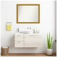 thumbnail image 3 of Amanti Art Custom Wall and Bathroom Mirror (29.75 x 35.75 in.), Townhouse Gold Frame, 3 of 7
