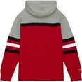 thumbnail image 3 of Men's Mitchell & Ness Red/Gray New Jersey Devils Head Coach Pullover Hoodie, 3 of 4