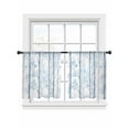 thumbnail image 6 of Blue Grey Branches Sheer Curtains for Living Room Bedroom Vintage Blue Forest Gray Sheer Curtains 54 Inch Long 2 Panels Set Light Filtering Curtain Window Treatments Drapes for Dining Room, 6 of 6