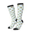 thumbnail image 2 of Balery Cartoon Sea Turtle Printed Novelty Socks Men's Women's Crew Socks Sports Socks Knee High Socks Cotton Socks Quirky and Cool Socks, 2 of 9
