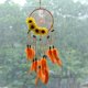 thumbnail image 3 of Pastoral viento girasol atrapasueños pluma coche pared colgante decoración, 3 of 8