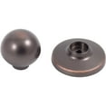 thumbnail image 3 of Die-Cast Round Bi-Fold Door Knob, 1-1/4 Inches with 1-3/4" Backplate, Vintage Bronze by Stone Harbor Hardware, 3 of 3