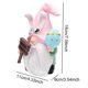 thumbnail image 4 of Estatua Conejo Adorno Conejito Funny Pascua S Sosteniendo para Jardín en Casa, 4 of 9