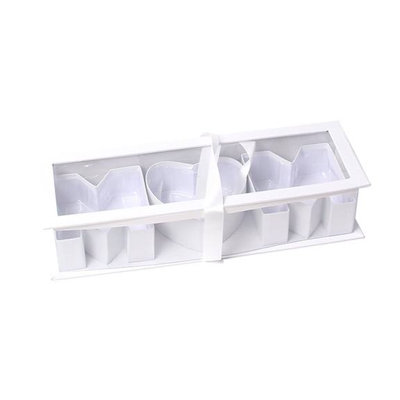 WINDLAND Multipurpose Mom Letter Shape Flower Box For Mother's Day Gift And DIY Decors