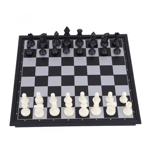 Juego de ajedrez 3 en 1 ajedrez magnético plegable damas backgammon 38810 NikouMX Deportes