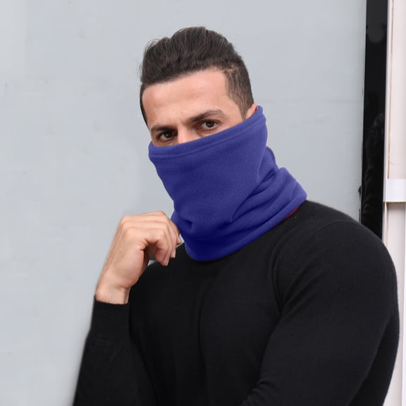 Kayannuo Christmas Double Layer Warm Neck Cover Multifunctional Scarf Fleece Sports Windbreak Cap Christmas Gifts