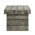thumbnail image 6 of Home Square Rustic Coastal Outdoor Side Table in Light Gray - Set of 2, 6 of 7