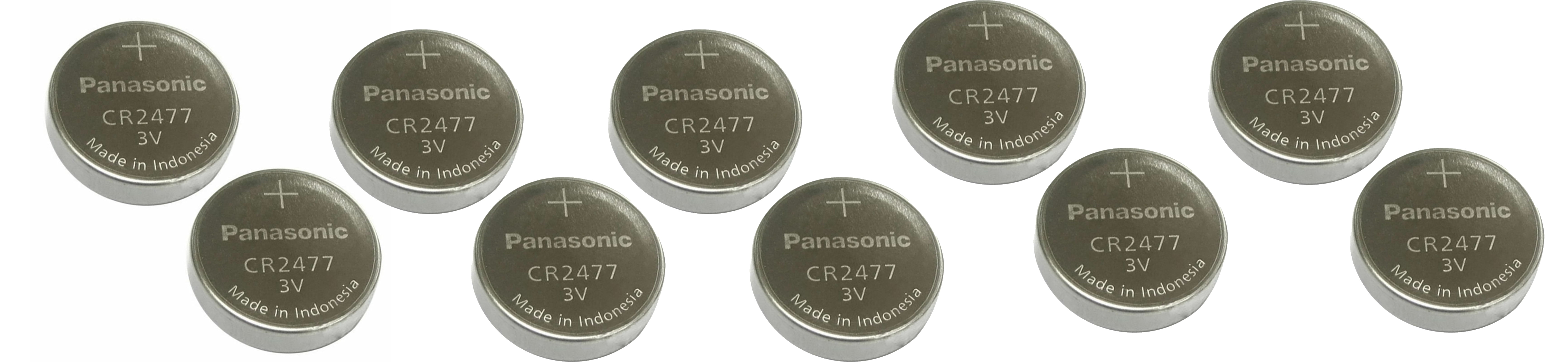 Panasonic 1 Box (10 Individual Packaging) CR2477 2477 Lithium 3 V Coin