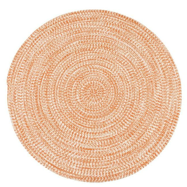 Colonial Mills Tapis KA58R084X084 Tweed Kaari Tapis Tressé Rond Rouillé Orange - 7 Pi.