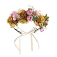 thumbnail image 1 of Corona de flores de boda para niñas, diadema Floral, tocado de corona, guirnalda de mujer con cinta ajustable, 1 of 5