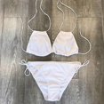 thumbnail image 2 of ZHAOCHENG Traje de baño de bikini sexy de talla grande para mujer, traje de baño L blanco, 2 of 4