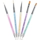 thumbnail image 5 of Pinceles profesionales para decoración de uñas, juego de pinceles de pintura con doble extremo para decoración de uñas, 5 of 8