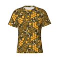 thumbnail image 4 of Vsdgher Bees and Honeycombs Print Men's Dry Fit Mesh Athletic Shirts Moisture Wicking Tennis T-Shirt Tops, 4 of 9