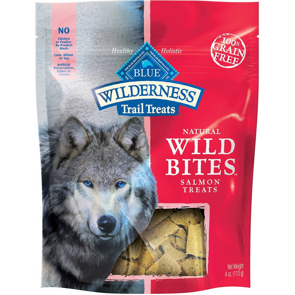 Blue Buffalo Wilderness Trail Treats Wild Bites Salmon Grain Free Dog