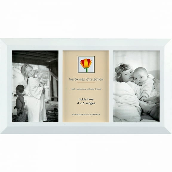 Dennis Daniels W7004TW 4 x 6 in. 3 Collage Frame - White