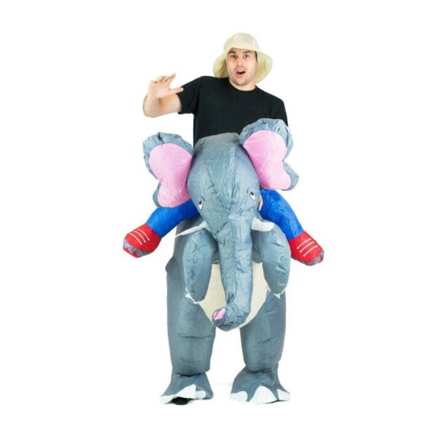Disfraz inflable de elefante para adultos, trajes de Anime, mascota, fiesta de Halloween, disfraces de Cosplay para hombres, mujeres, niños, niñas