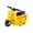 Yellow, variant on Blue Pull Back Motorcycle Toy Friction Powered Ride with Steerable Wheels Flip-Up Seat Realistic Scooter Model Active Play
