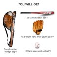 thumbnail image 3 of Graflsoa Youth & Adult Baseball Set with Wooden Bat, Glove, Ball & Storage Bag - Perfect for Beginners & Gifts, 3 of 6