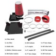 thumbnail image 3 of MooSun Kit de admisión de aire frío de rendimiento de 4 pulgadas con filtro para GMC Chevy Chevrolet 1999 2000 2001 2002 2003 2004 2005 2006 V8 4.8L/5.3L/6.0L (rojo), 3 of 5
