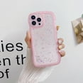 thumbnail image 2 of Compatible with iPhone 15 Pro Max Wavy Edge Shiny Stars Clear Cute Phone Case for Women Girls All-Around Soft TPU Anti-Collision Anti-Shock Transparent Phone Case for iPhone 15 Pro Max-Pink, 2 of 16