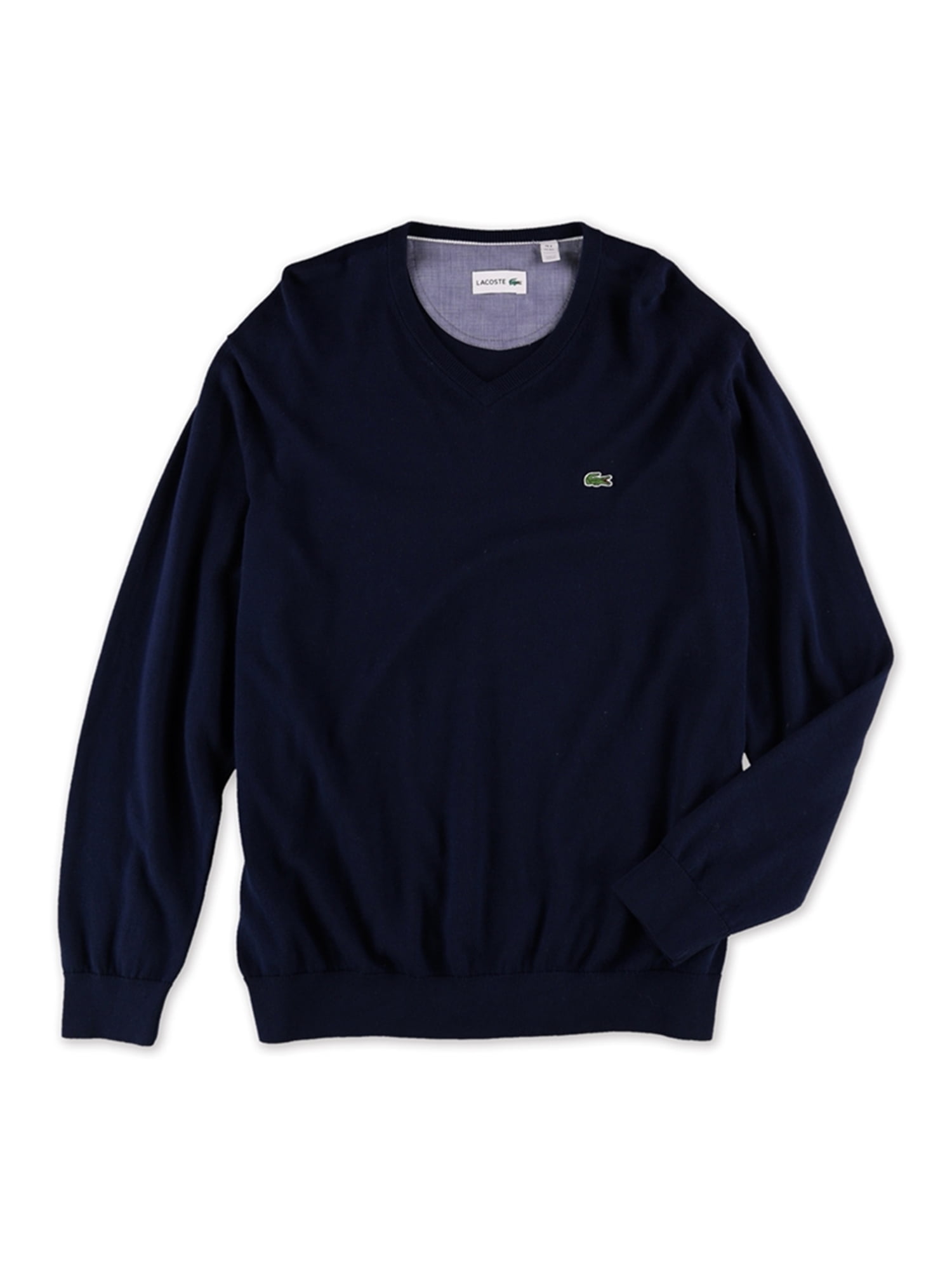 Lacoste Mens V-Neck Pullover Sweater blue 3XL | Walmart Canada