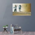thumbnail image 3 of Banksy Canvas Wall Art Two Kids Street Graffiti Large Canvas Prints for Living Room Bedroom Home Decorations Modern Stretched Framed Artwork 16x12 inch / 40x30 cm, 3 of 6